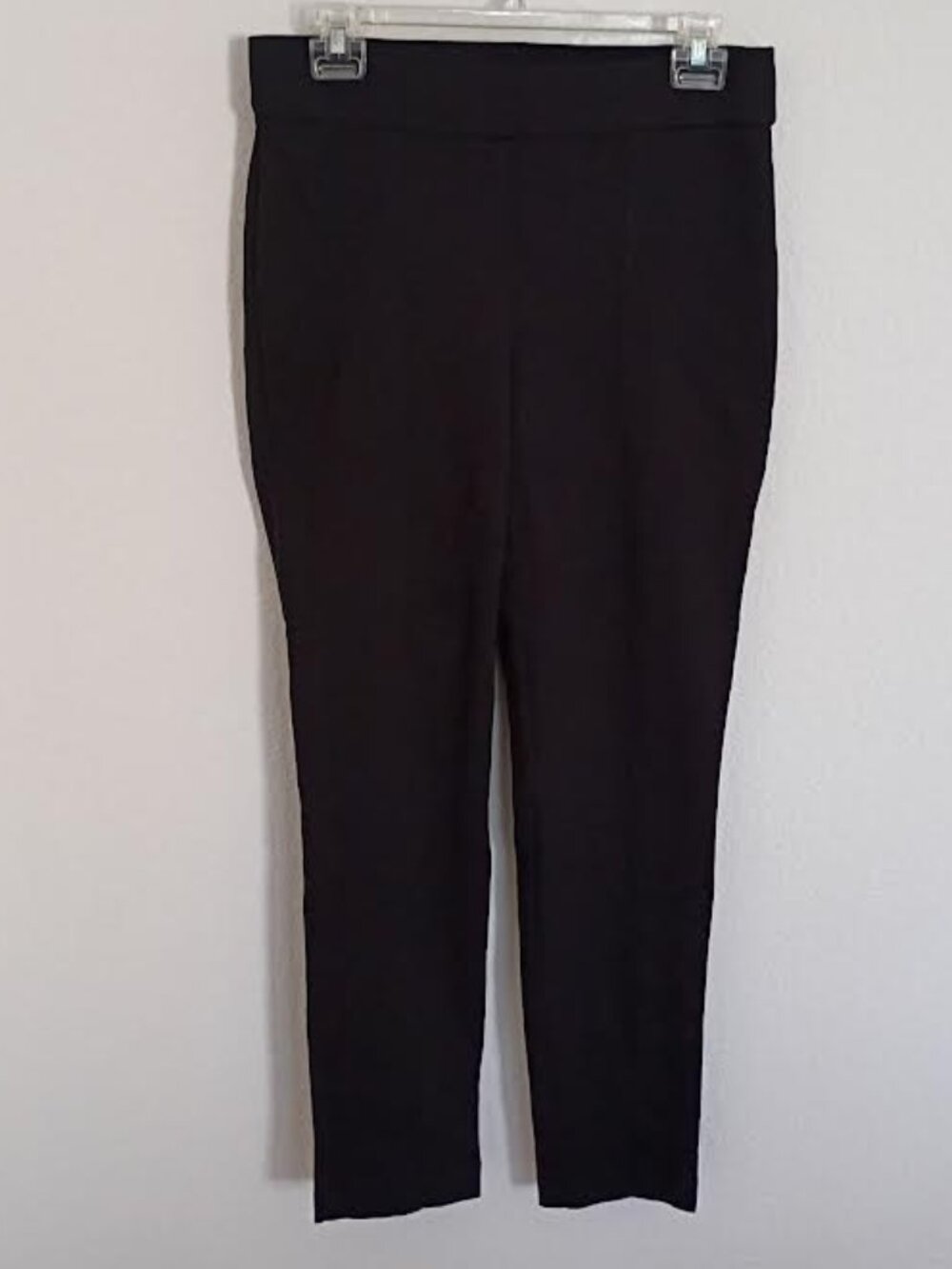 ANNE KLEIN WOMEN'S PANTS BLACK PULL ON STRETCH LEGGING COMFORT SIZE MEDIUM